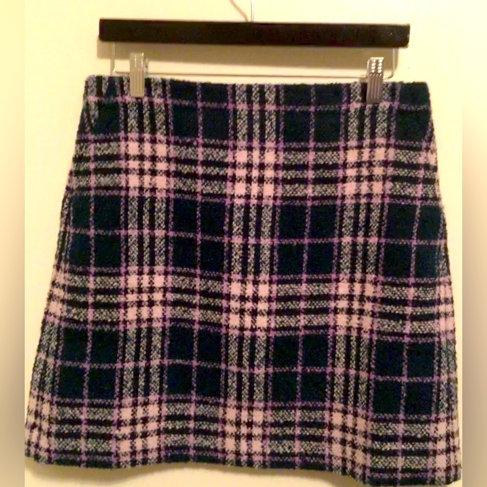 LOFT plaid mini skirt size 6
